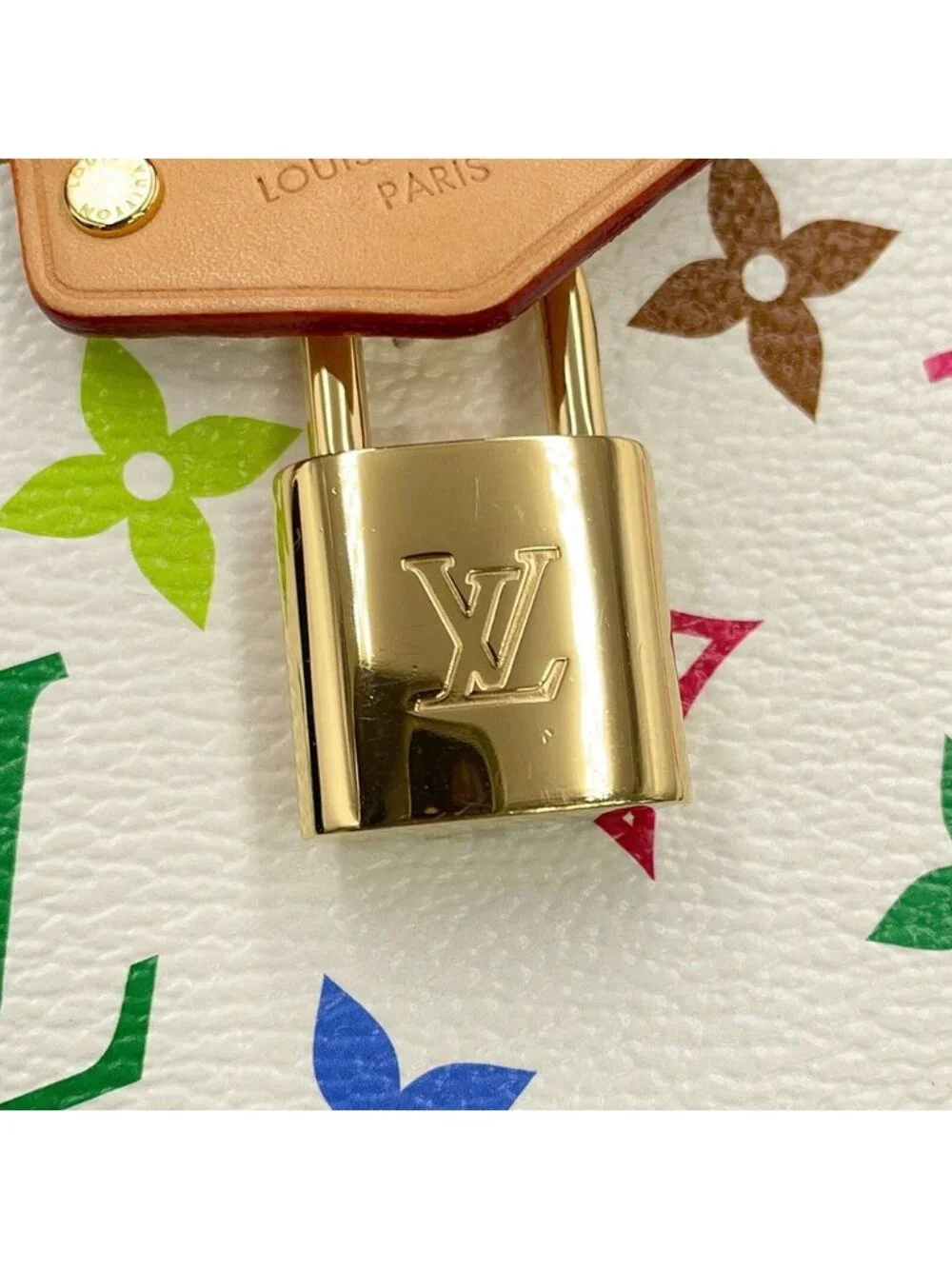 Louis Vuitton Handbag Monogram Multicolor LV Takashi Murakami Vanity Chain